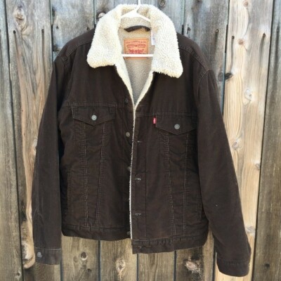 levi's sherpa trucker corduroy